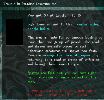 Trouble In Paradise sign