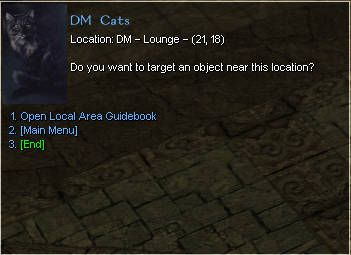 Location / target screen